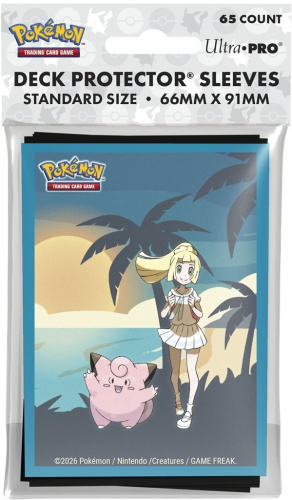 Ultra Pro: Pokémon - Deck Protector Sleeves - Lillie and Clefairy (65 szt.)